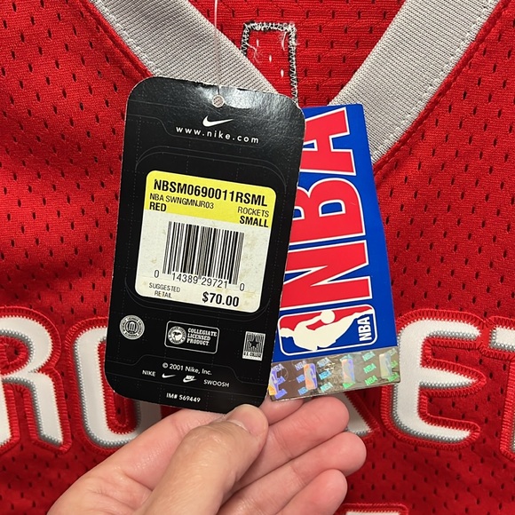 New Houston Rocket Yao Nike Men’s Jersey Size Small - Picture 5 of 8